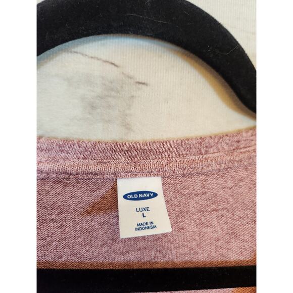 Old Navy Women's Pink Solid Stretch Round Neck Long Sleeve T-Shirt Size Large‎ - Picture 3 of 6